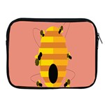 Honeycomb Wasp Apple iPad 2/3/4 Zipper Cases Front