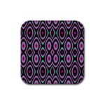 Colorful Seamless Pattern Vibrant Pattern Rubber Coaster (Square)  Front