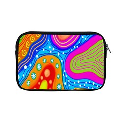 Hand Painted Digital Doodle Abstract Pattern Apple Macbook Pro 13  Zipper Case by Simbadda