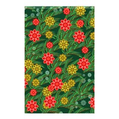 Completely Seamless Tile With Flower Shower Curtain 48  X 72  (small)  by Simbadda