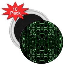 An Overly Large Geometric Representation Of A Circuit Board 2 25  Magnets (10 Pack)  by Simbadda