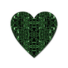 An Overly Large Geometric Representation Of A Circuit Board Heart Magnet by Simbadda
