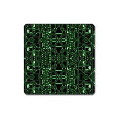 An Overly Large Geometric Representation Of A Circuit Board Square Magnet by Simbadda