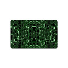 An Overly Large Geometric Representation Of A Circuit Board Magnet (name Card) by Simbadda