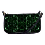 An Overly Large Geometric Representation Of A Circuit Board Shoulder Clutch Bags Front