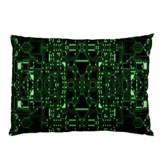 An Overly Large Geometric Representation Of A Circuit Board Pillow Case (two Sides) by Simbadda