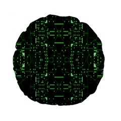An Overly Large Geometric Representation Of A Circuit Board Standard 15  Premium Round Cushions by Simbadda