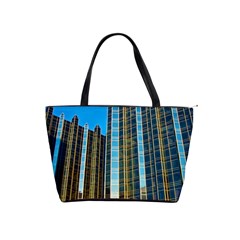 Two Abstract Architectural Patterns Shoulder Handbags by Simbadda