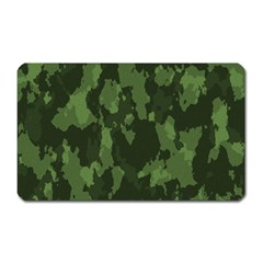 Camouflage Green Army Texture Magnet (rectangular) by Simbadda