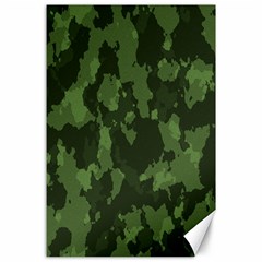 Camouflage Green Army Texture Canvas 24  X 36  by Simbadda