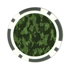 Camouflage Green Army Texture Poker Chip Card Guard (10 Pack) by Simbadda