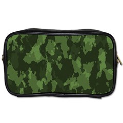 Camouflage Green Army Texture Toiletries Bags 2-side by Simbadda