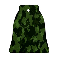 Camouflage Green Army Texture Ornament (bell) by Simbadda