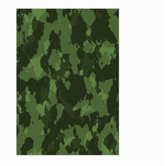 Camouflage Green Army Texture Large Garden Flag (two Sides) by Simbadda