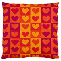 Pattern Large Cushion Case (two Sides) by Valentinaart