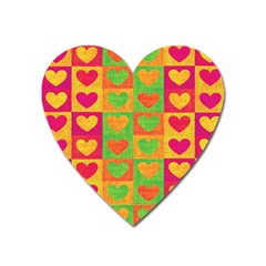 Pattern Heart Magnet by Valentinaart