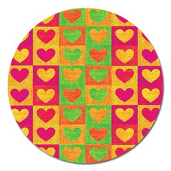 Pattern Magnet 5  (round) by Valentinaart