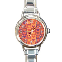 Pattern Round Italian Charm Watch by Valentinaart