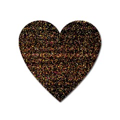 Pixel Pattern Colorful And Glowing Pixelated Heart Magnet by Simbadda