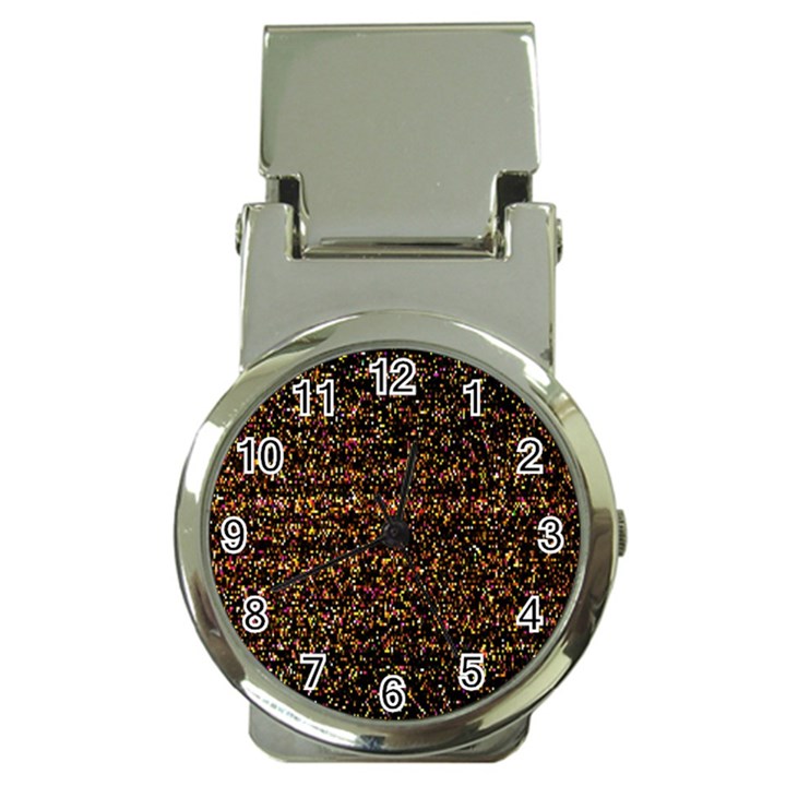 Pixel Pattern Colorful And Glowing Pixelated Money Clip Watches