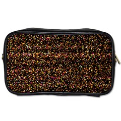 Pixel Pattern Colorful And Glowing Pixelated Toiletries Bags by Simbadda