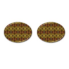 Seamless Symmetry Pattern Cufflinks (oval) by Simbadda