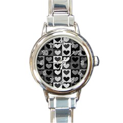 Pattern Round Italian Charm Watch