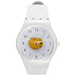 Hintergrund Salzkartoffel Round Plastic Sport Watch (M) Front