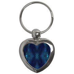 Vibrant Pattern Colorful Seamless Pattern Key Chains (heart)  by Simbadda