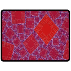 Voronoi Diagram Fleece Blanket (large) 