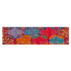 Abstract Art Pattern Satin Scarf (Oblong)