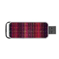 Colorful And Glowing Pixelated Pixel Pattern Portable Usb Flash (one Side) by Simbadda