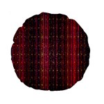 Colorful And Glowing Pixelated Pixel Pattern Standard 15  Premium Round Cushions Front