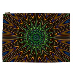 Vibrant Colorful Abstract Pattern Seamless Cosmetic Bag (xxl)  by Simbadda
