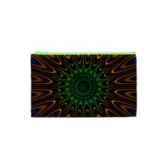 Vibrant Colorful Abstract Pattern Seamless Cosmetic Bag (xs) by Simbadda