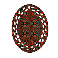 Vibrant Pattern Seamless Colorful Ornament (oval Filigree)