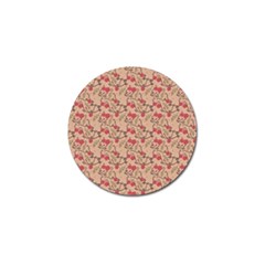 Vintage Flower Pattern  Golf Ball Marker (4 Pack) by TastefulDesigns