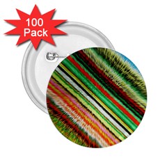 Colorful Stripe Extrude Background 2 25  Buttons (100 Pack)  by Simbadda