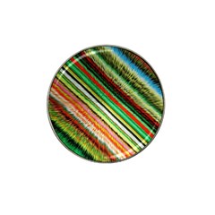 Colorful Stripe Extrude Background Hat Clip Ball Marker (10 Pack)