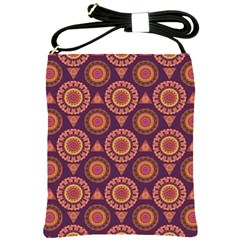 Abstract Seamless Mandala Background Pattern Shoulder Sling Bags by Simbadda