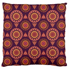 Abstract Seamless Mandala Background Pattern Large Cushion Case (one Side) by Simbadda