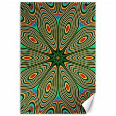 Vibrant Seamless Pattern  Colorful Canvas 24  x 36 