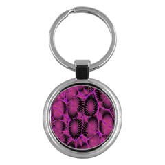 Self Similarity And Fractals Key Chains (round)  by Simbadda