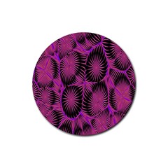 Self Similarity And Fractals Rubber Coaster (round)  by Simbadda