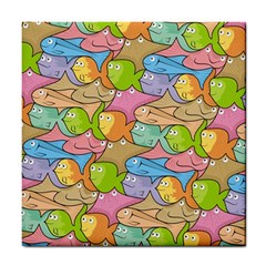 Fishes Cartoon Tile Coasters by sifis