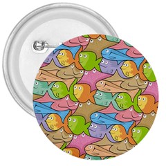 Fishes Cartoon 3  Buttons by sifis