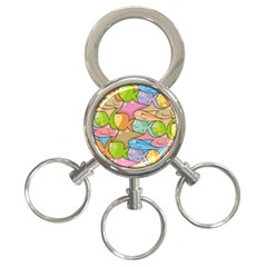 Fishes Cartoon 3-ring Key Chains by sifis