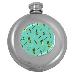 Guitar Pineapple Round Hip Flask (5 Oz)