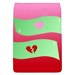 Money Green Pink Red Broken Heart Dollar Sign Flap Covers (s)  by Alisyart