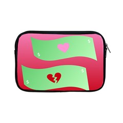 Money Green Pink Red Broken Heart Dollar Sign Apple Ipad Mini Zipper Cases by Alisyart